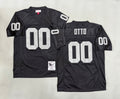 Mens Jim Otto#00 black Los Angeles Raiders Vintage Throwback Jersey
