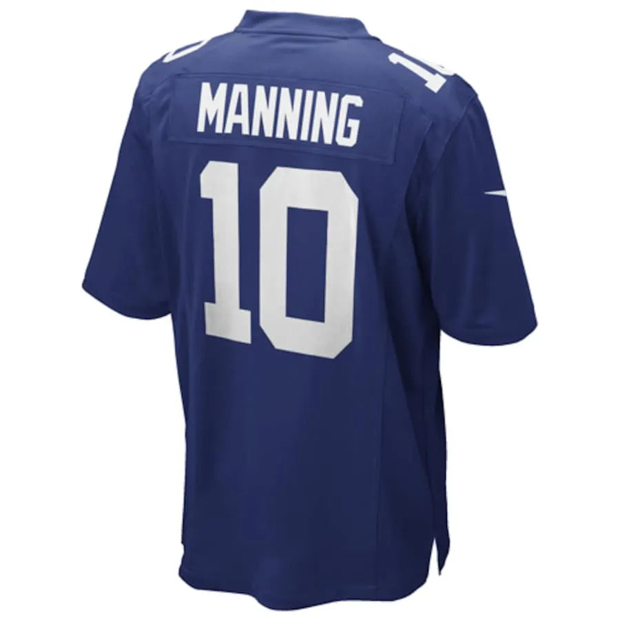 Mens New York Giants Eli Manning Royal Blue Game Jersey
