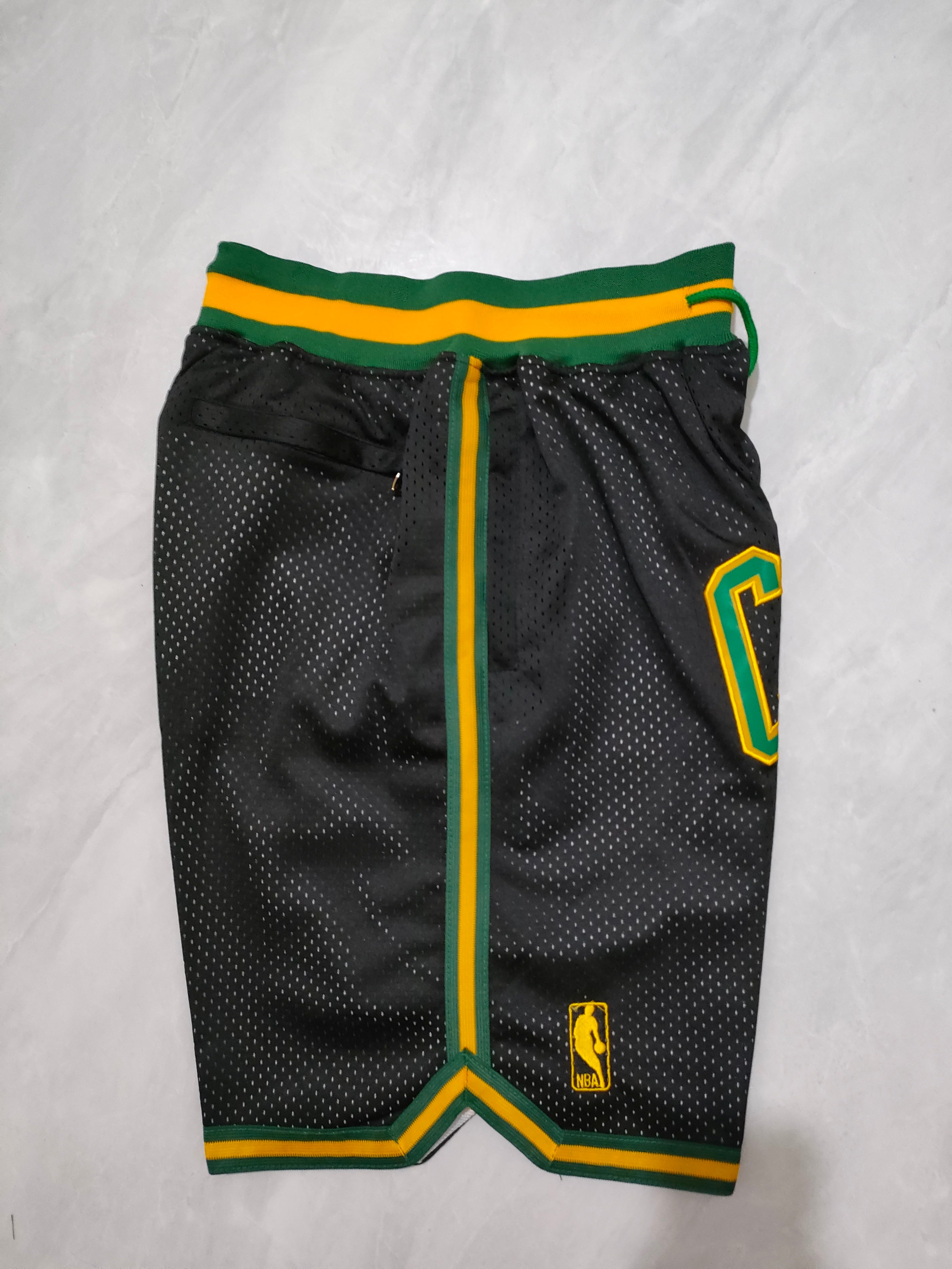 Boston Celtics Black & Gold Edition Pocket Shorts