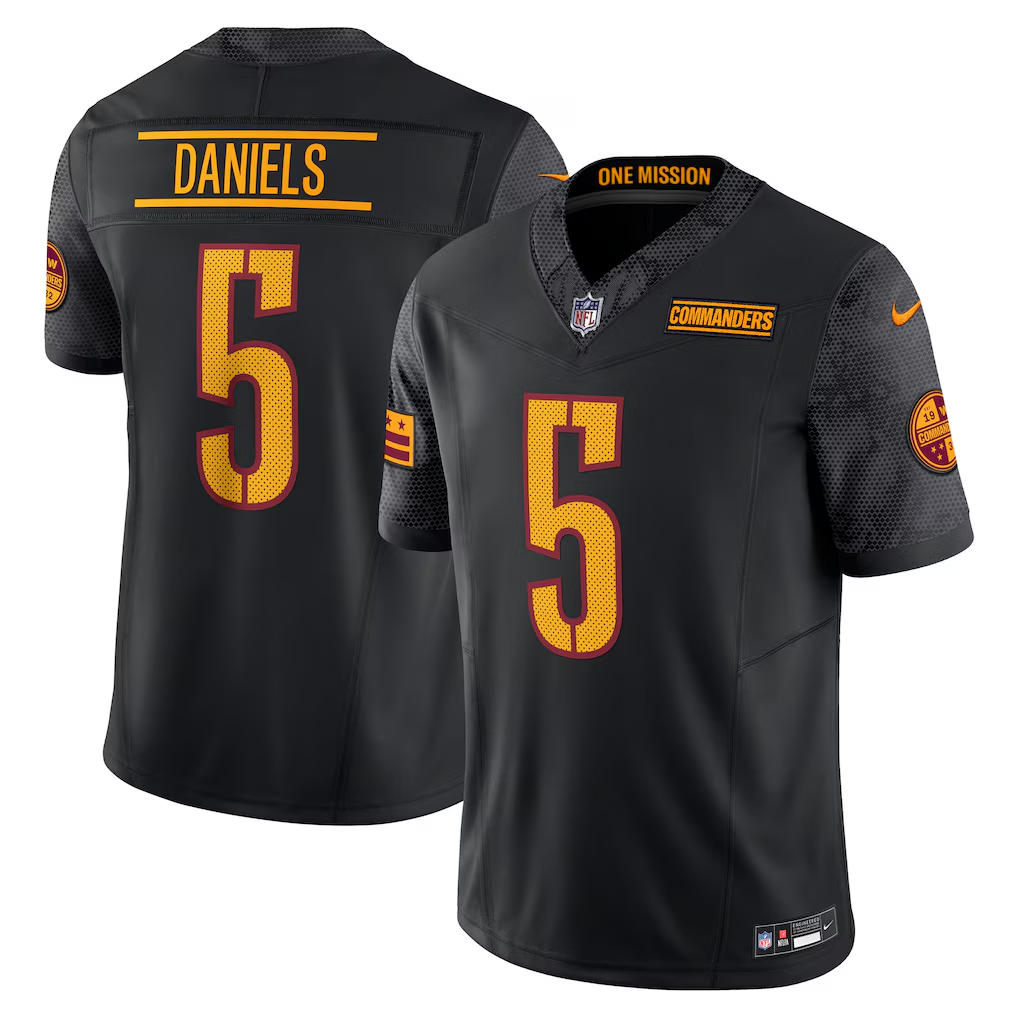 Jayden Daniels #5 Washington Commanders Vapor F.U.S.E. Limited Black Jersey