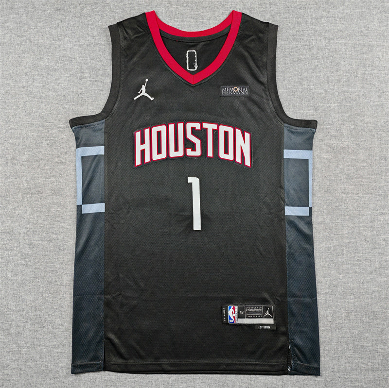 Houston Rockets Amen Thompson #1 City Edition Swingman Jersey - Embroidered