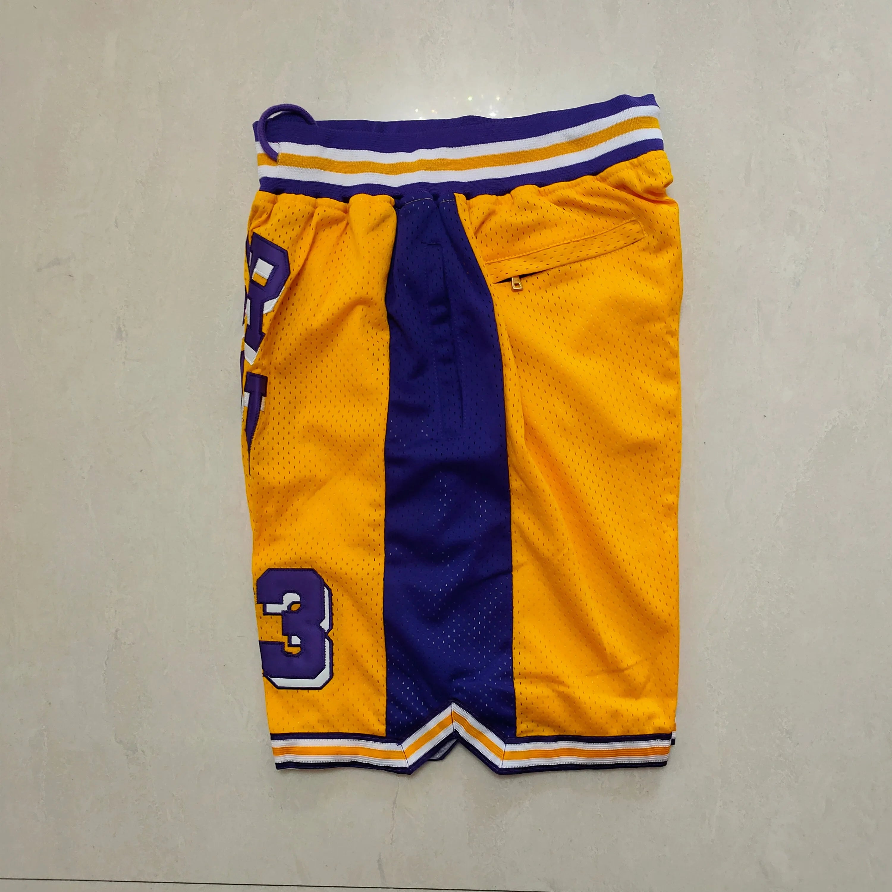 Los Angeles Lakers Kobe Bryant Yellow No. 33 Pocket Pants