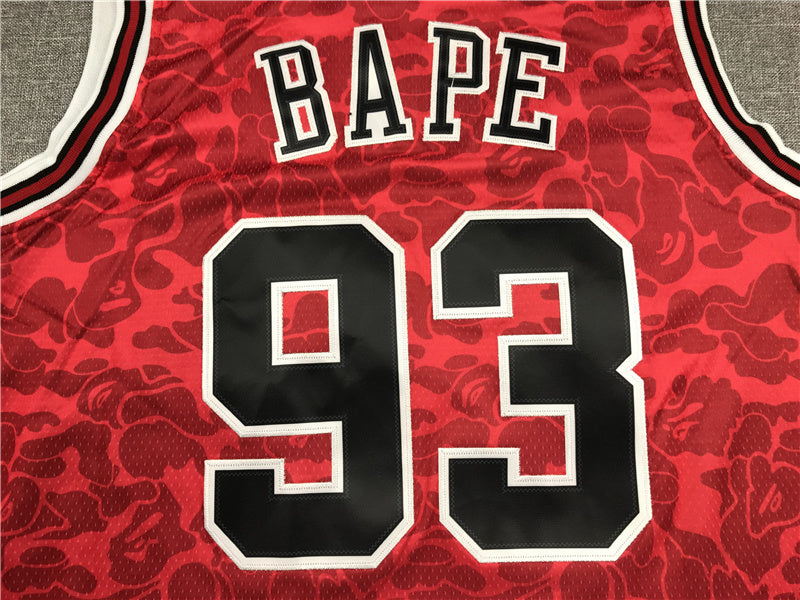 Chicago Bulls BAPE #93 1996-97 Throwback — Embroidered