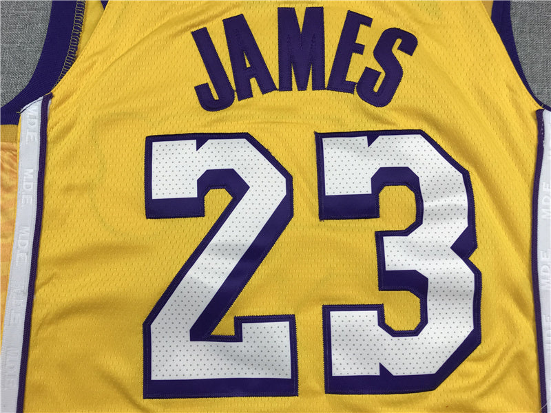 LeBron James Los Angeles Lakers #23 City Edition Swingman Set — Embroidered