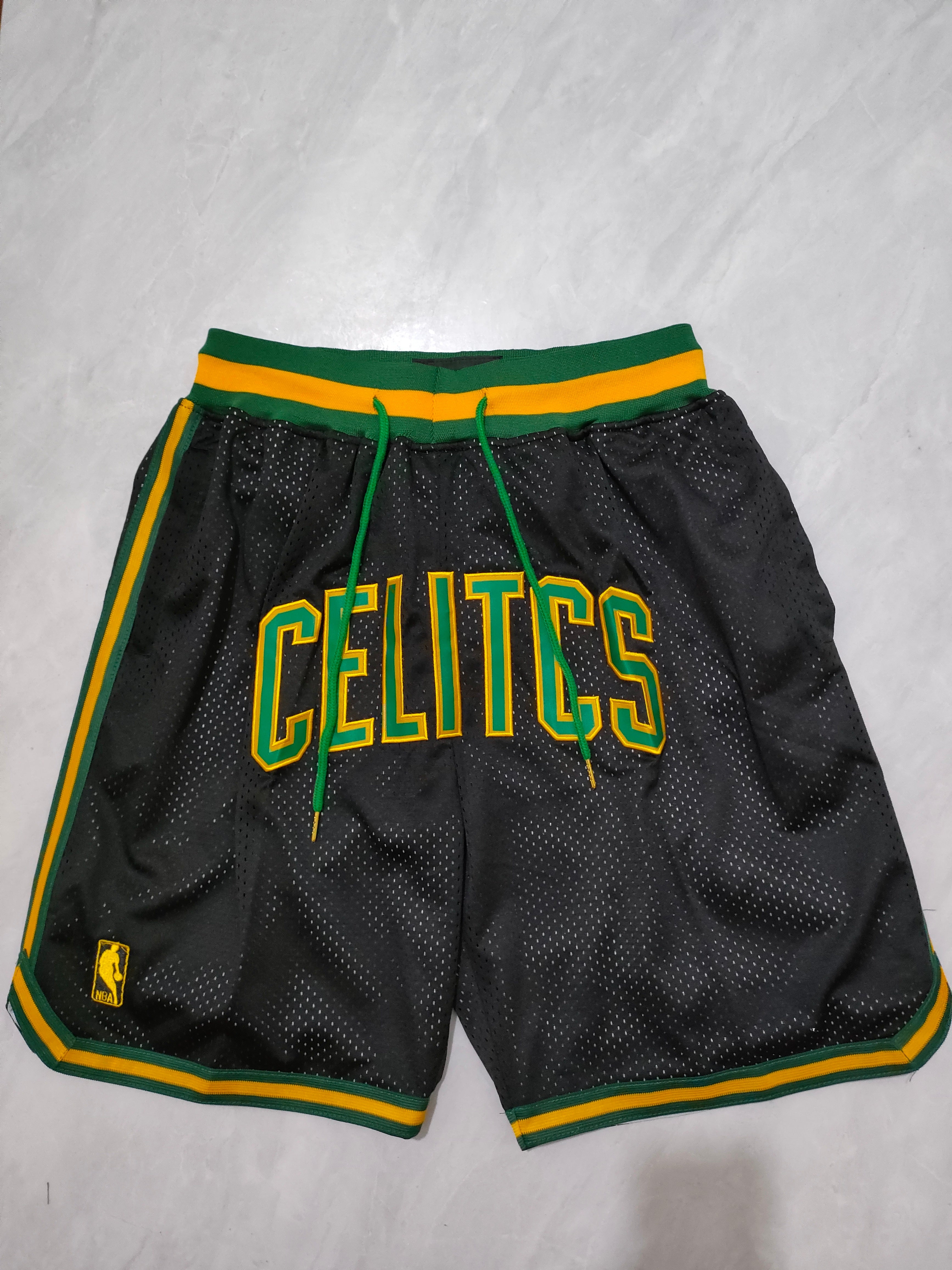 Boston Celtics Black & Gold Edition Pocket Shorts