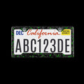 Forged Carbon Fiber License Plate - Green