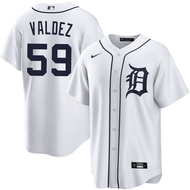 Framber Valdez Detroit Tigers Home Jersey - White