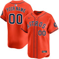 Custom Houston Astros Alternate Jersey - Orange