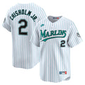 Jazz Chisholm Jr Miami Marlins Cooperstown Limited Jersey - White