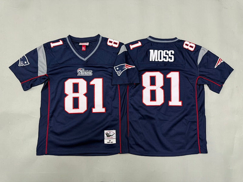 Youth Randy Moss #81 New England Patriots Vintage Throwback Jersey
