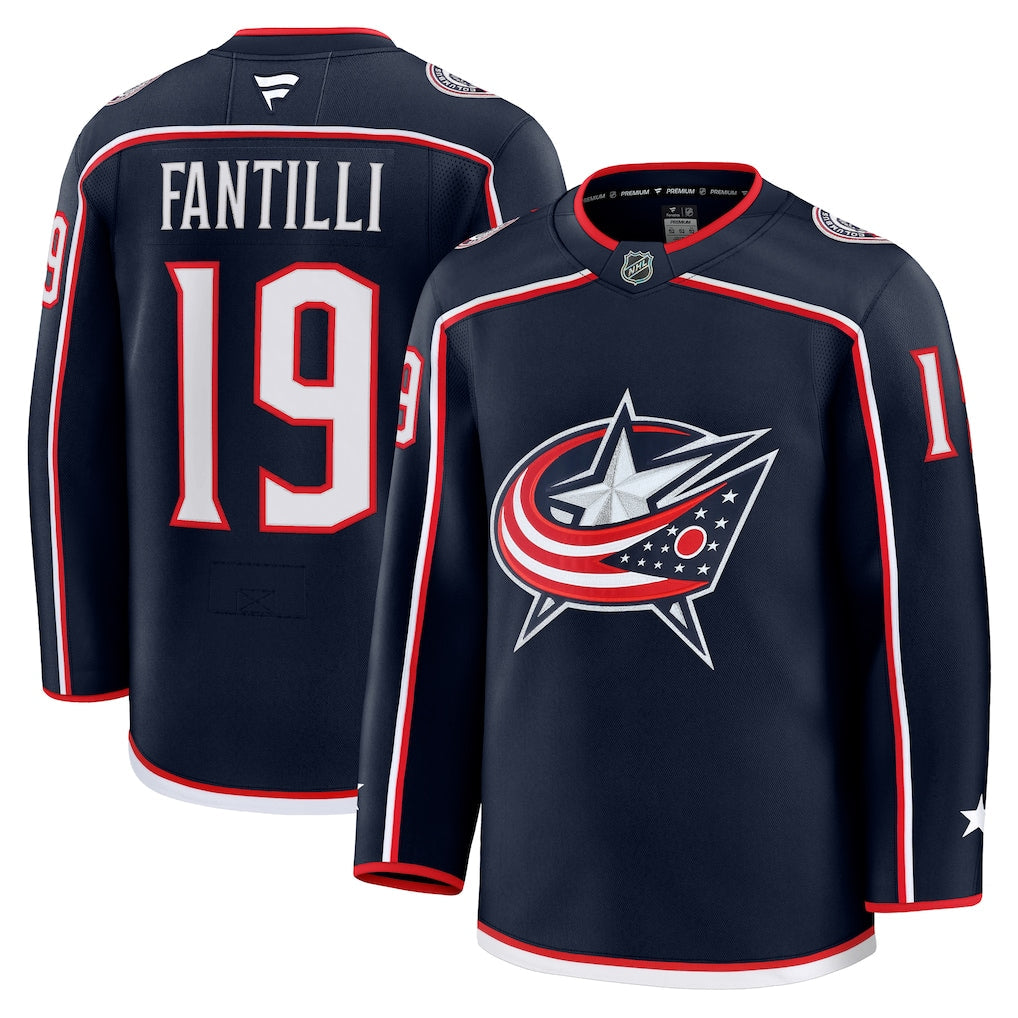 Adam Fantilli Columbus Blue Jackets Home Premium Jersey - Navy