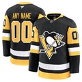 Custom Pittsburgh Penguins Home Premium Jersey - Black