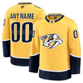 Custom Nashville Predators Home Premium Jersey - Yellow