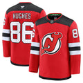 Jack Hughes New Jersey Devils Home Premium Jersey - Red
