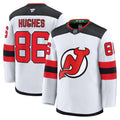 Jack Hughes New Jersey Devils Away Premium Jersey - White