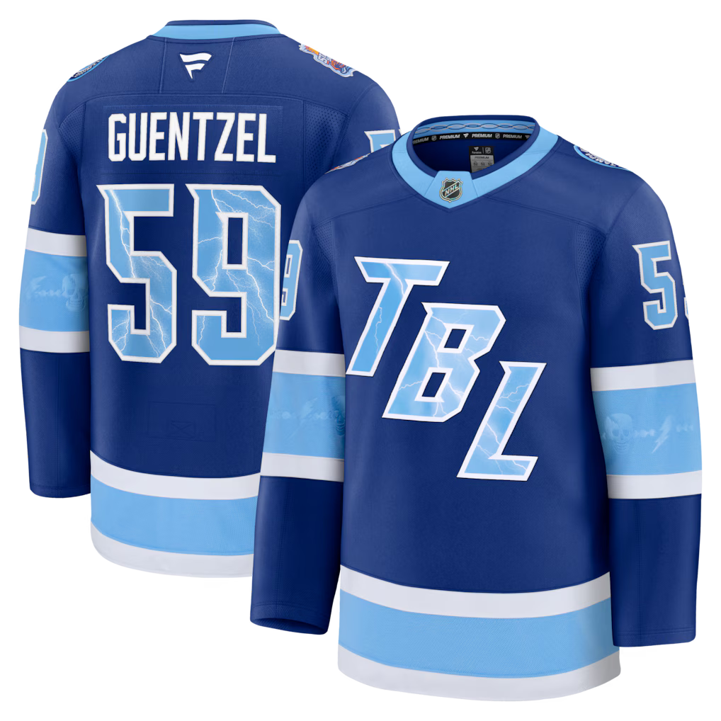 Jake Guentzel Tampa Bay Lightning 2026 NHL Stadium Series Jersey - Blue