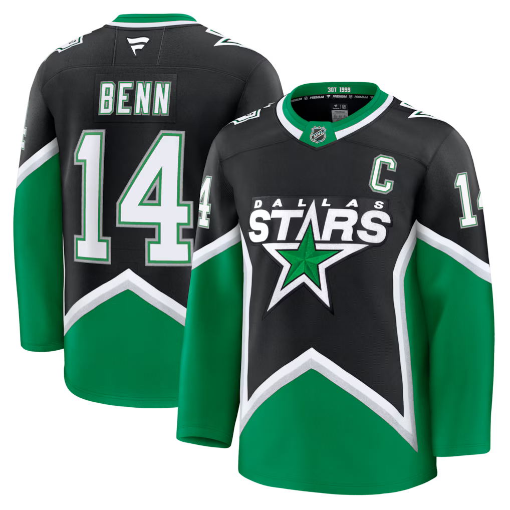 Jamie Benn Dallas Stars Alternate Premium Jersey - Black