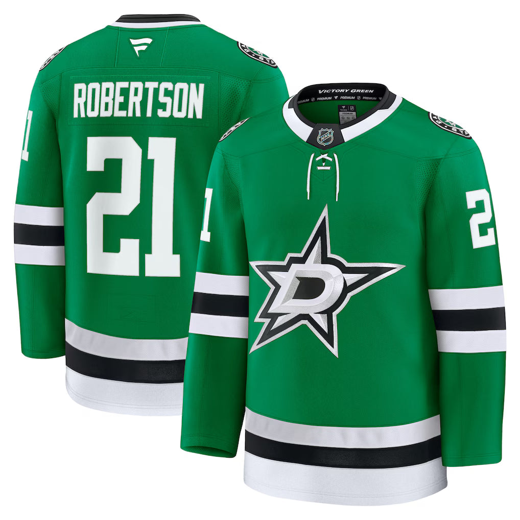 Jason Robertson Dallas Stars Home Premium Jersey - Kelly Green