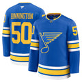 Jordan Binnington St. Louis Blues Home Premium Player Jersey - Blue