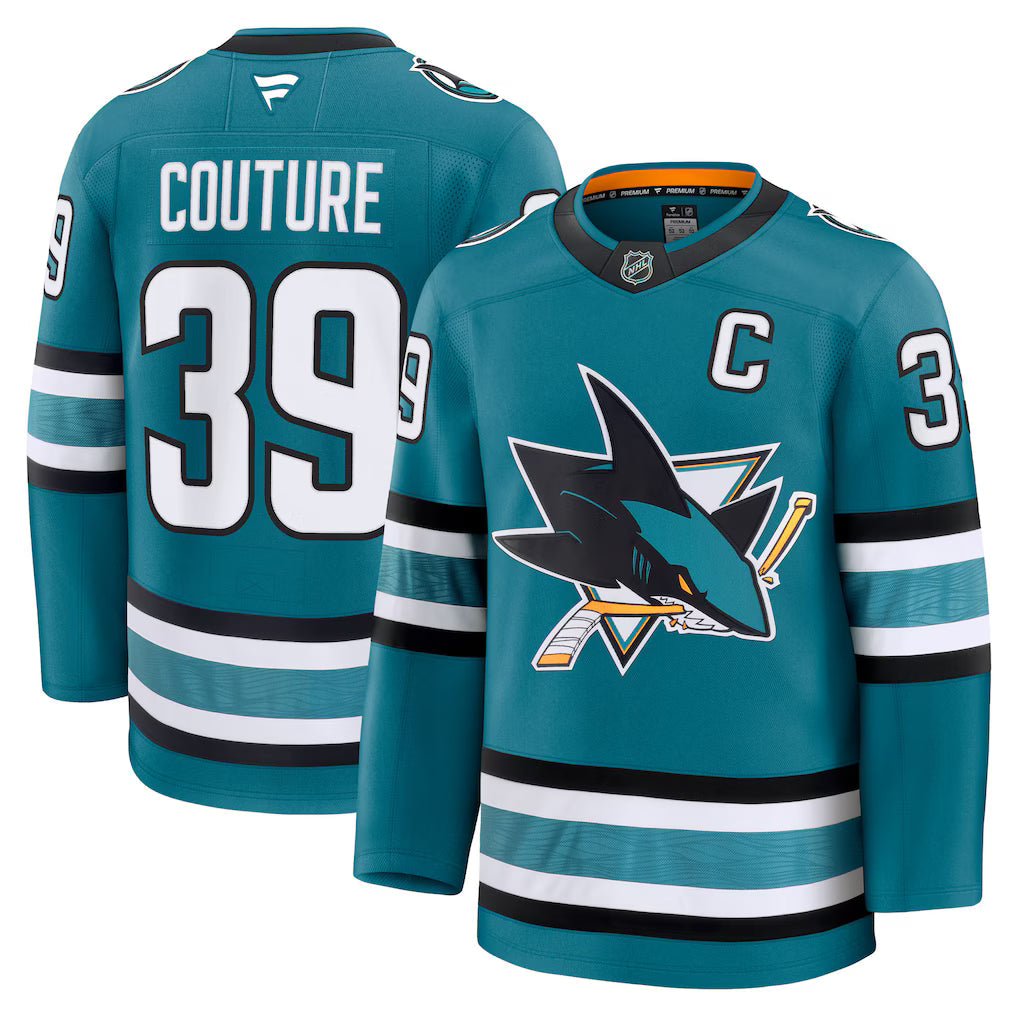 Logan Couture San Jose Sharks Home Premium Jersey - Teal