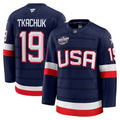 Matthew Tkachuk USA 2025 4 Nations Face-Off Premium Jersey - Navy