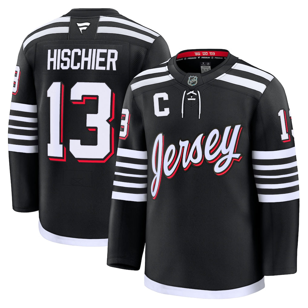 Nico Hischier New Jersey Devils Alternate Premium Jersey - Black