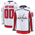 Custom Washington Capitals Away Premium Jersey - White