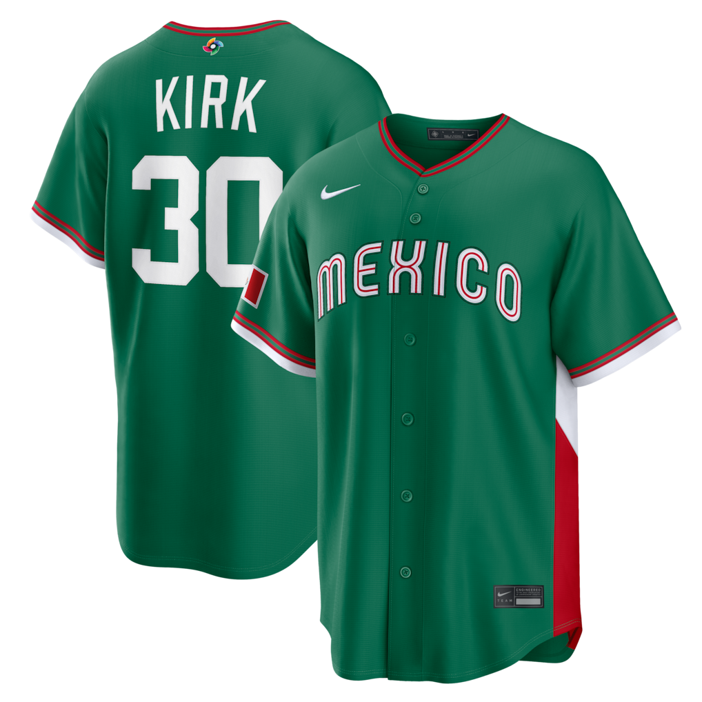 Alejandro Kirk Mexico Baseball 2026 World Baseball Classic Road Stadium Jersey - Green