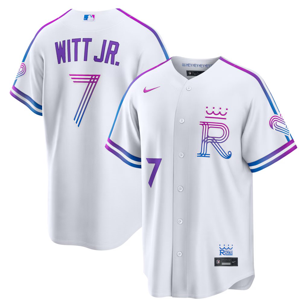 Bobby Witt Jr. Kansas City Royals 2026 City Connect Stadium Jersey - White