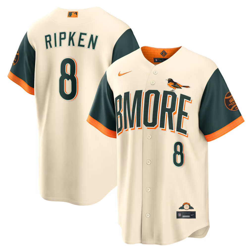 Cal Ripken Jr. Baltimore Orioles 2026 City Connect Stadium Jersey - Natural