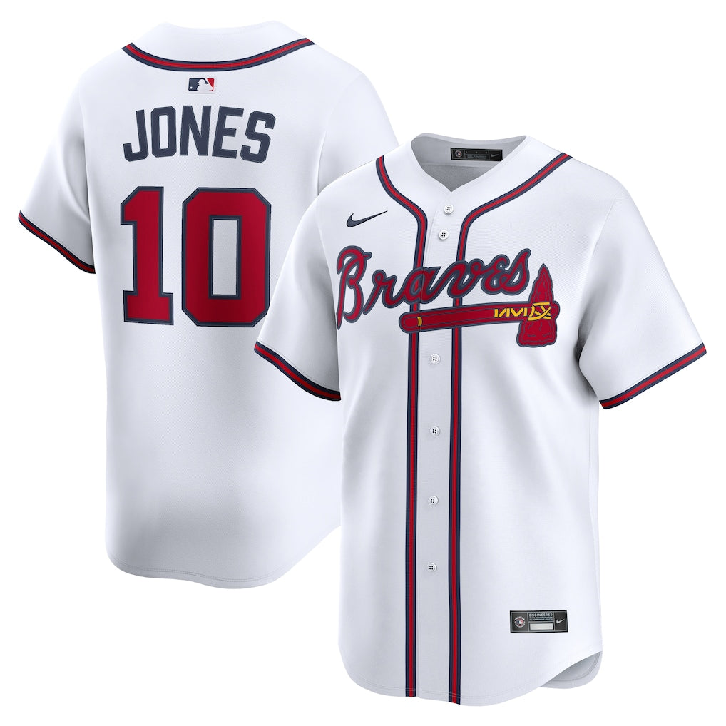 Chipper Jones Atlanta Braves Home Retired Limited Player Jersey - White