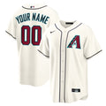 Custom Arizona Diamondbacks Home Jersey – Cream