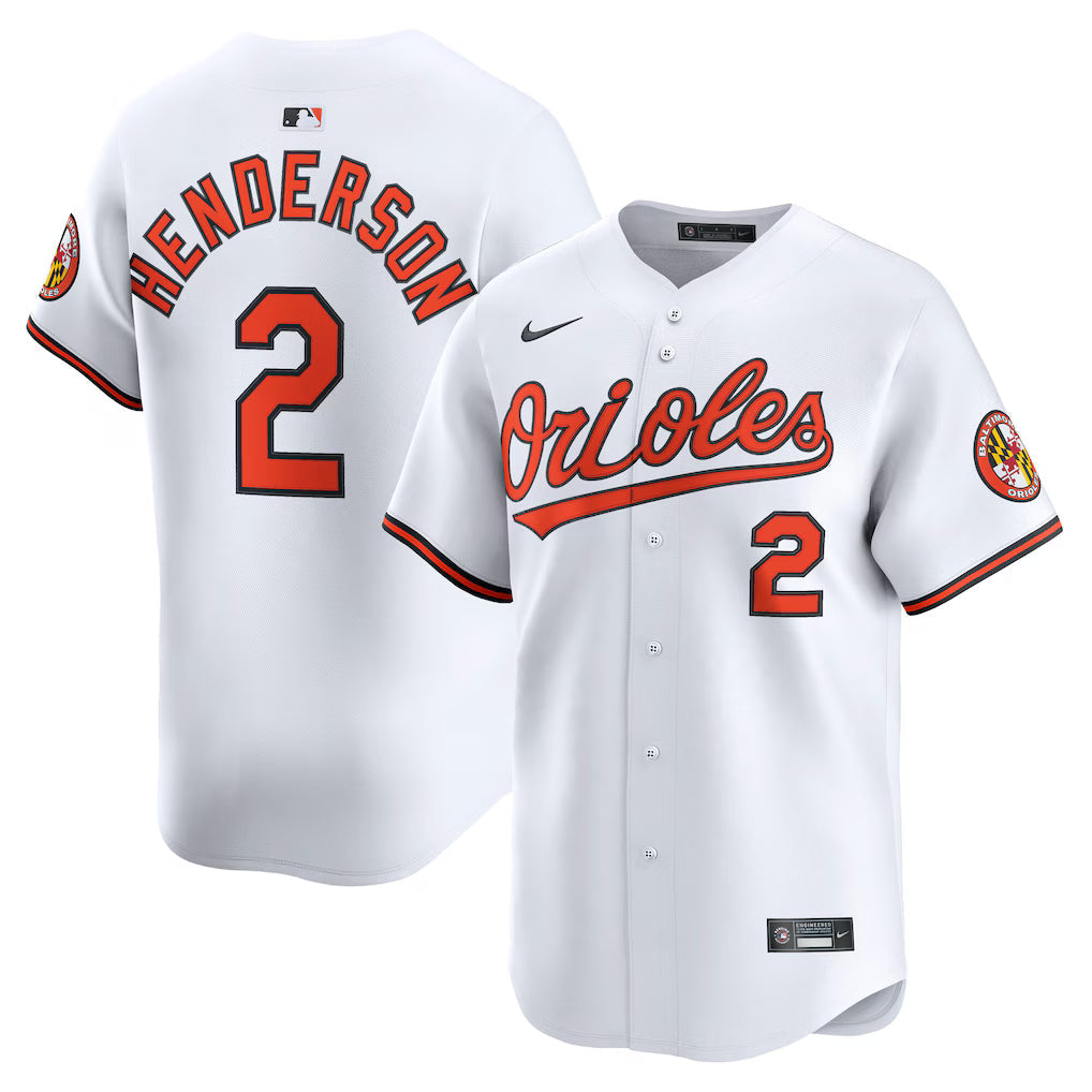 Gunnar Henderson Baltimore Orioles Home Jersey - White