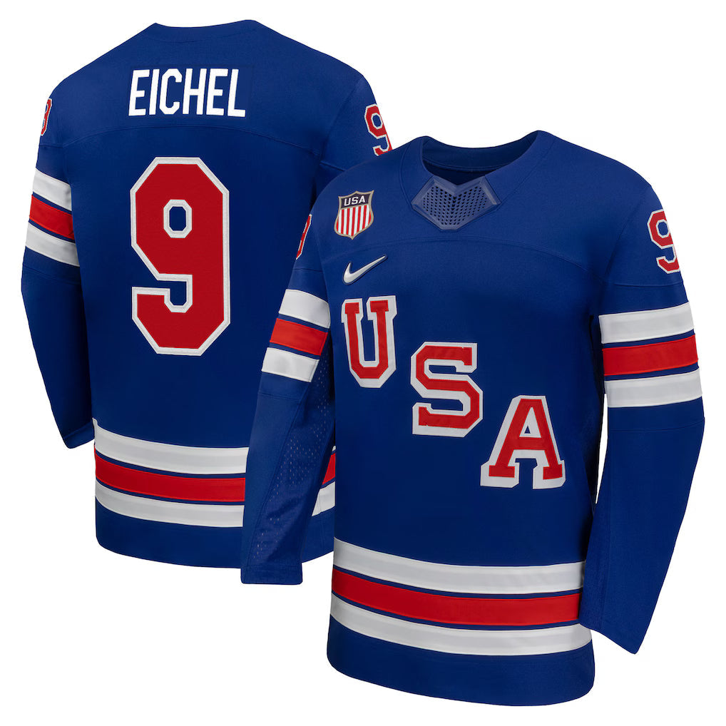 Jack Eichel USA 2026 Olympic Home Jersey - Royal