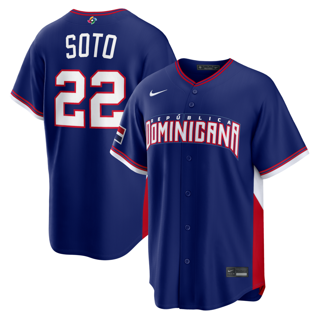 Juan Soto Dominican Republic Baseball 2026 World Baseball Classic Road Stadium Jersey - Royal Blue