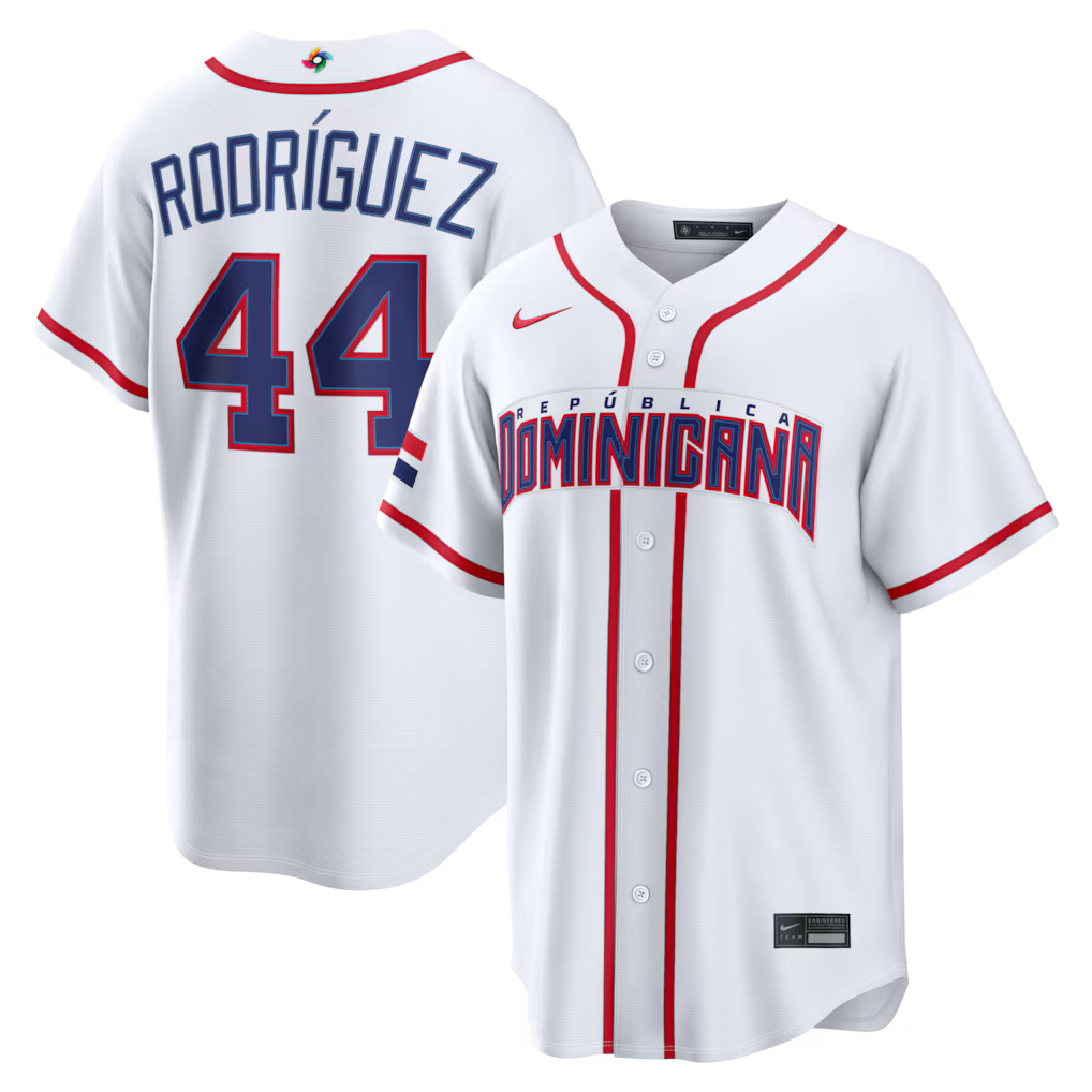 Julio Rodríguez Dominican Republic Baseball 2026 World Baseball Classic Home Stadium Jersey - White