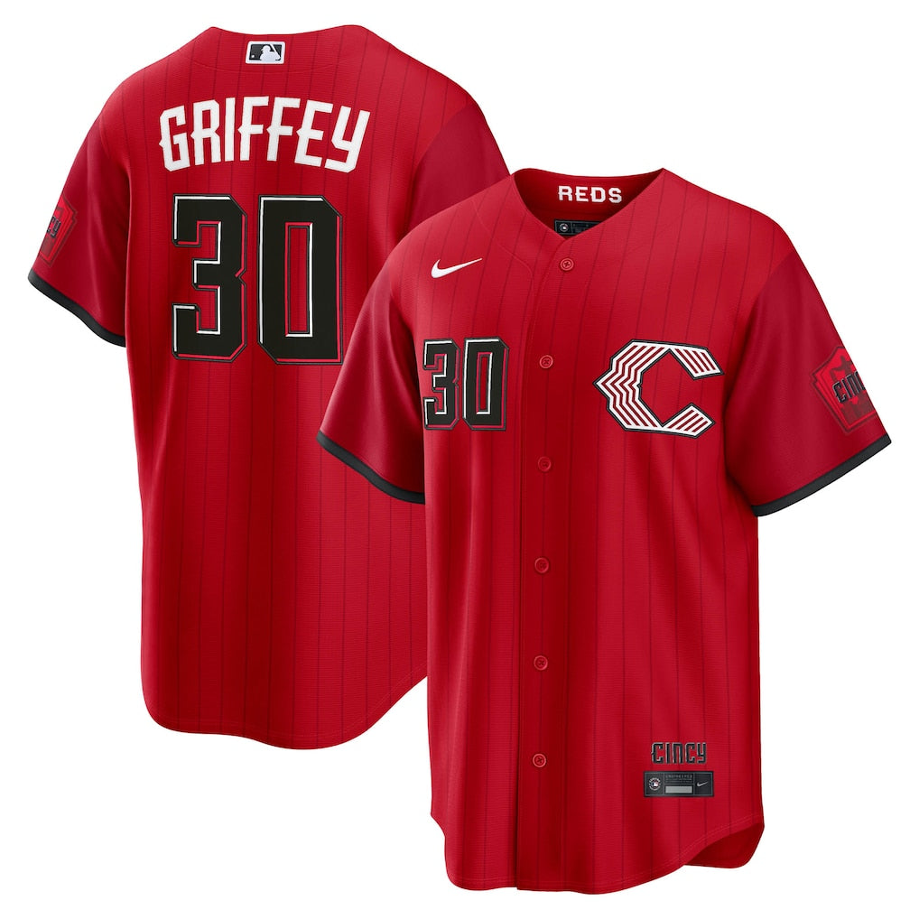 Ken Griffey Jr. Cincinnati Reds 2026 City Connect Stadium Jersey - Red