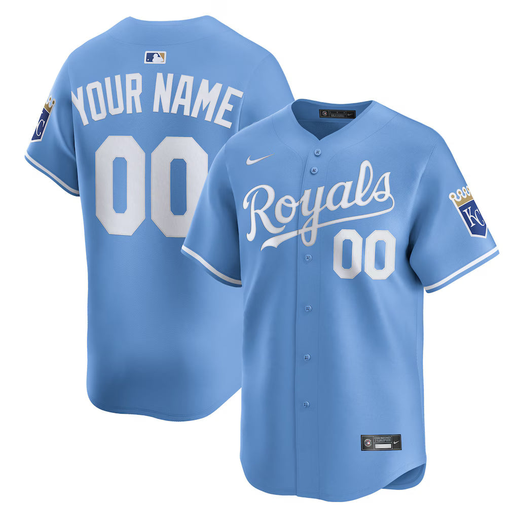 Custom Kansas City Royals Alternate Jersey - Light Blue