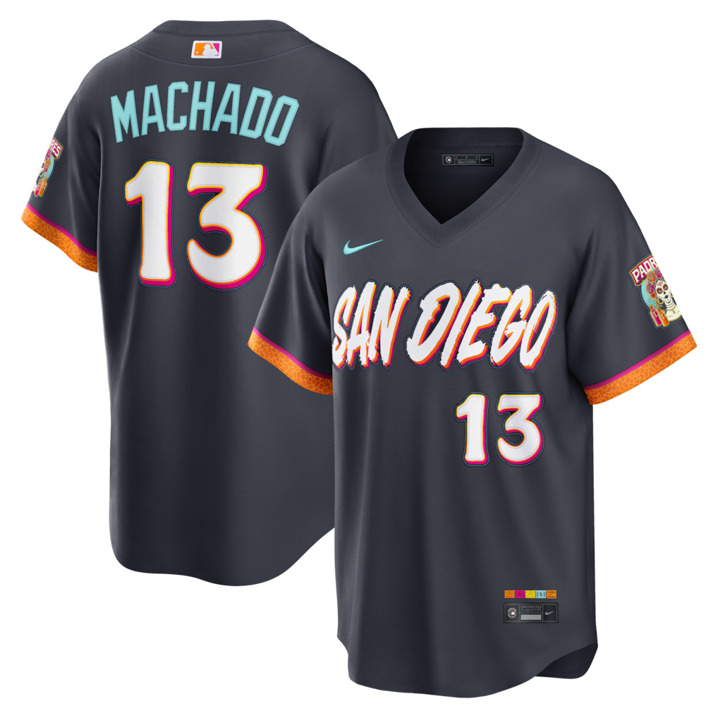 Manny Machado San Diego Padres 2026 City Connect Stadium Jersey - Obsidian