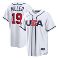 Mason Miller USA Baseball 2026 World Baseball Classic Home Stadium Jersey - White
