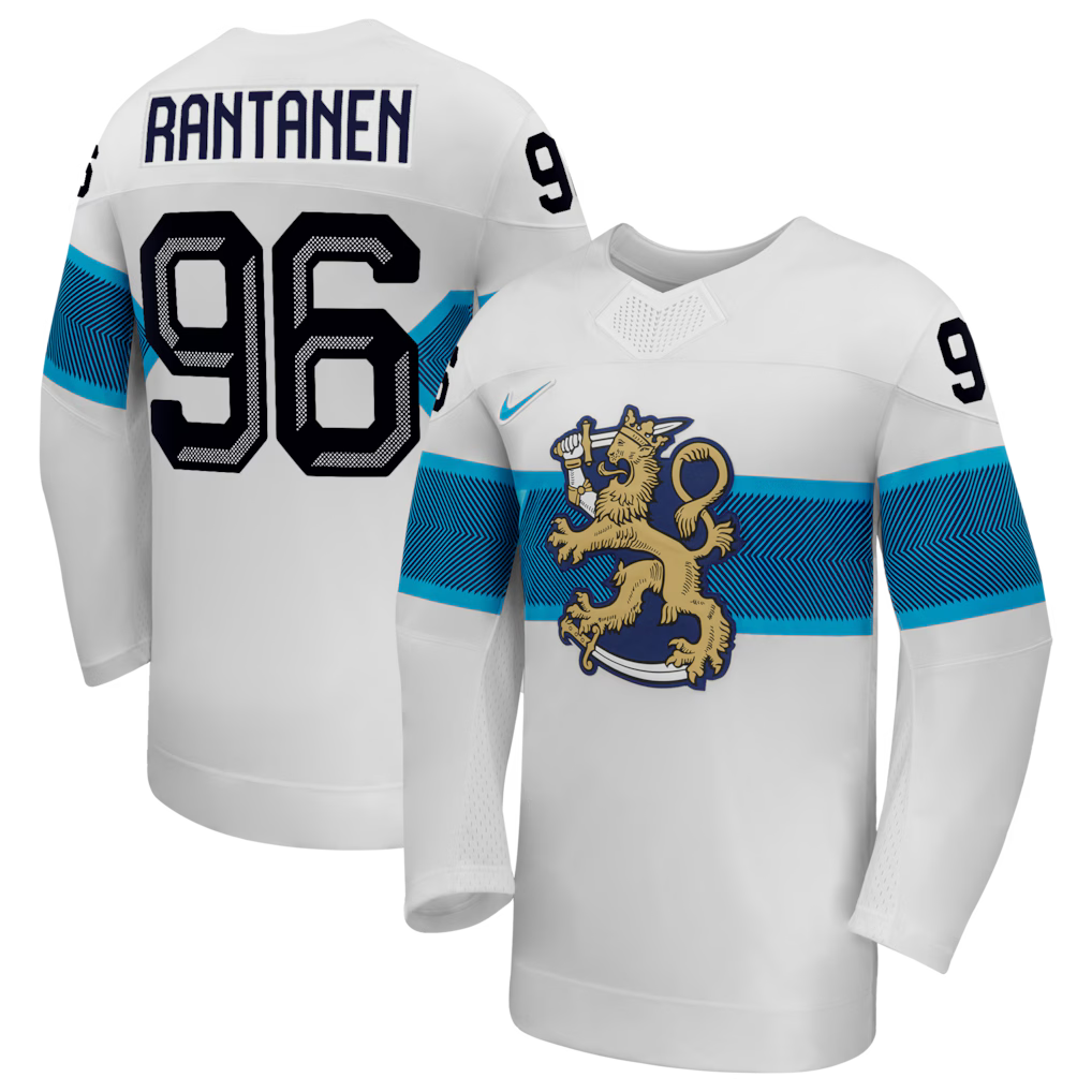 Mikko Rantanen Finland 2026 Olympic Away Jersey - White