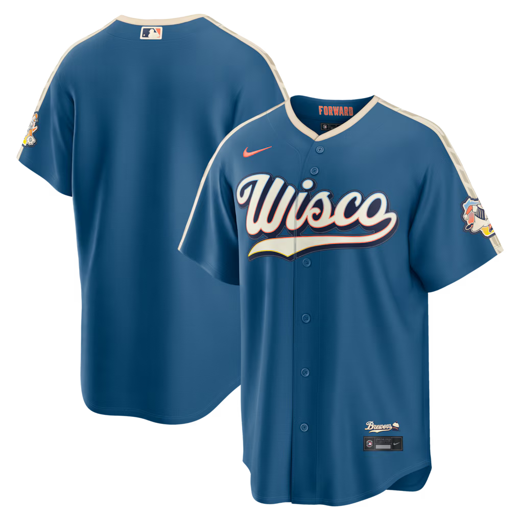 Milwaukee Brewers 2026 City Connect Stadium Jersey - Mineral Blue