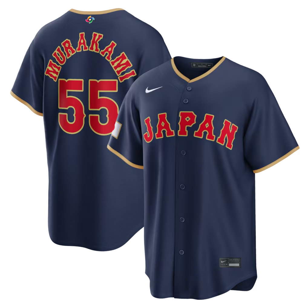 Munetaka Murakami Japan Baseball 2026 World Baseball Classic Home Stadium Jersey - Navy