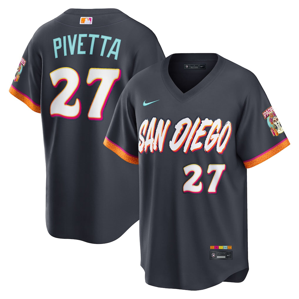 Nick Pivetta San Diego Padres 2026 City Connect Stadium Jersey - Obsidian