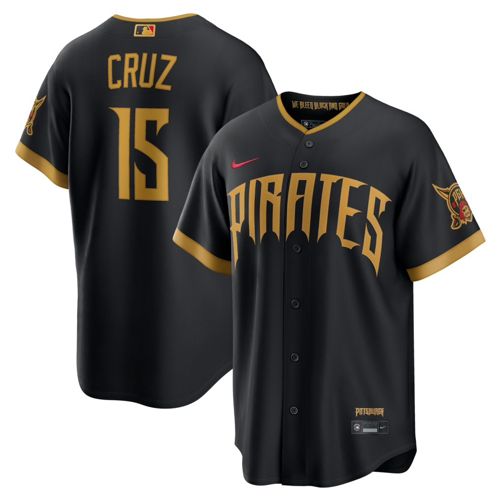 Oneil Cruz Pittsburgh Pirates 2026 City Connect Stadium Jersey - Black