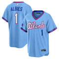 Ozzie Albies Atlanta Braves 2026 City Connect Stadium Jersey - Powder Blue
