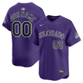 Custom Colorado Rockies Alternate Jersey - Purple