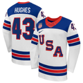 Quinn Hughes USA 2026 Olympic Away Jersey - White