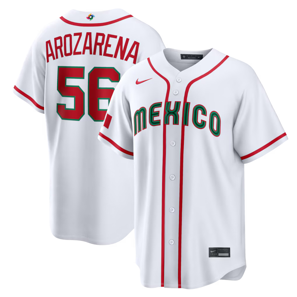 Randy Arozarena Mexico Baseball 2026 World Baseball Classic Home Stadium Jersey - White