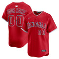 Custom Los Angeles Angels Alternate Jersey - Red